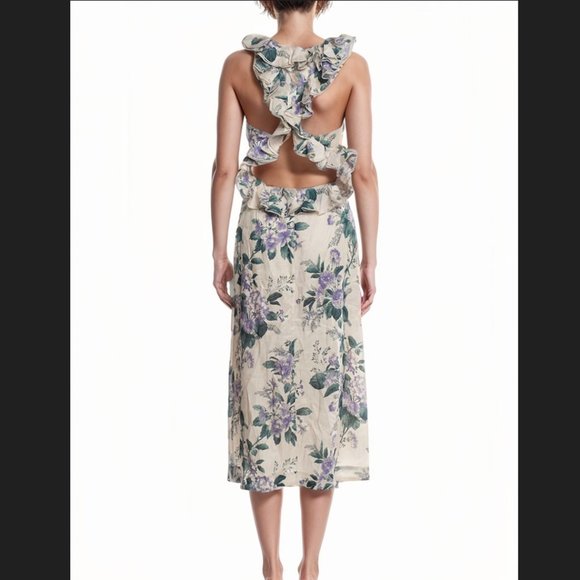 Zimmermann Cassia Ruffle Midi Dress - Picture 5 of 5